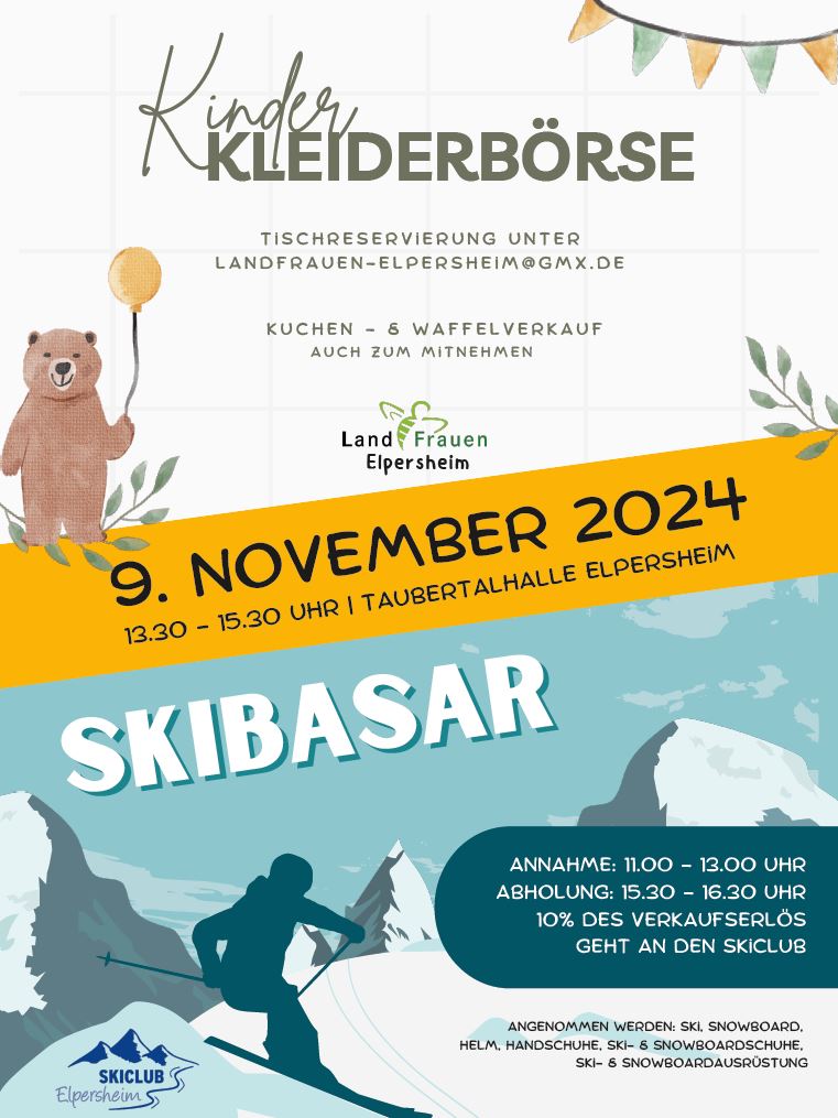 Skibasar - Kinderkleiderbörse 09.11.2024